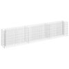 vidaXL Gabion Raised Bed | Silver | Galvanized Steel | 270 x 30 x 60 cm