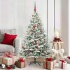 vidaXL Artificial Pre-lit Christmas Tree with Ball Set Green 150 cm