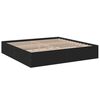 vidaXL Bed Frame without Mattress Black 200x200 cm