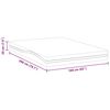 vidaXL Mattress White and Black 160 x 200 cm Gel-Infused Foam