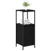 vidaXL Bathroom Cabinet with Shelves Black Oak 36x35x95 cm