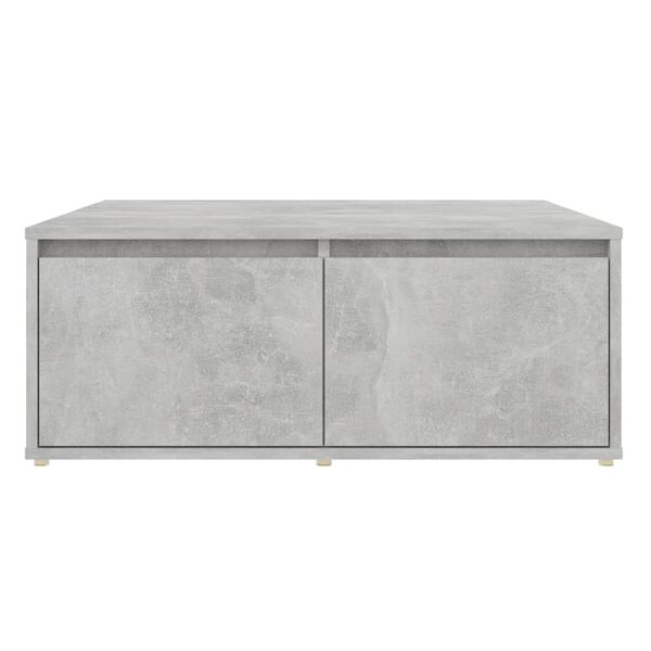 vidaXL Coffee Table Concrete Grey 80x80x31 cm Engineered Wood