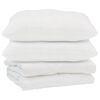 vidaXL Duvet with Pillow 3 pcs White Microfibre