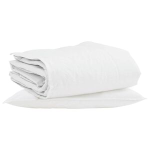 vidaXL Winter Duvet with Pillow 2 pcs White Down Feather