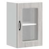 vidaXL Kitchen Wall Cabinet with Glass Door Kalmar Grey Sonoma Engineered Wood