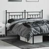 vidaXL Metal Replace Headboard Black 160 cm