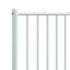 vidaXL Metal Replace Headboard White 200 cm