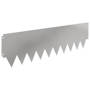 vidaXL Lawn Edging 10 pcs metal