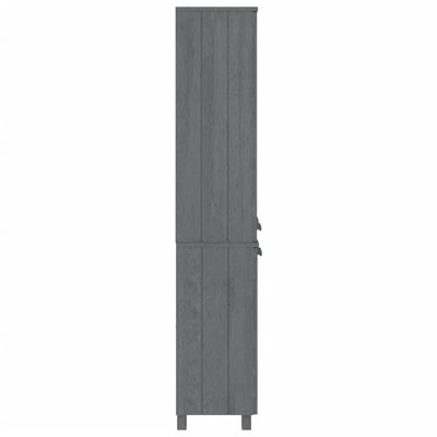 vidaXL Highboard HAMAR Solid Wood Pine Dark Grey
