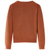 Kids' Cardigan Knitted Cognac 128