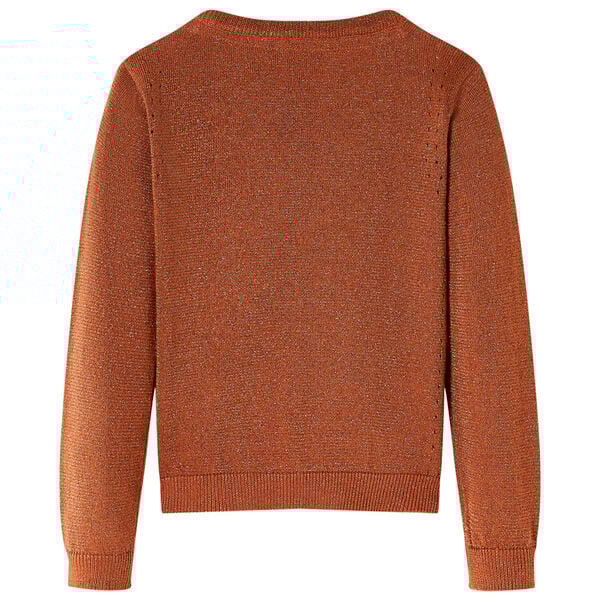 Kids' Cardigan Knitted Cognac 128