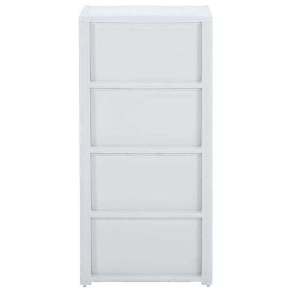 vidaXL 4-Drawer Chest White 40x40x80 cm