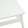 vidaXL Dining Chair 2 pcs White Solid Rubber Wood