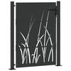vidaXL Garden Gate 100x125 cm Corten Steel Grass Design