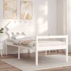 vidaXL Senior Bed without Mattress White Single Solid Wood