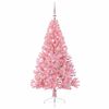 vidaXL Artificial Pre-lit Christmas Tree with 150 LEDs Pink 150 cm PVC