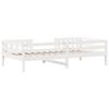 vidaXL Bed Frame White 100x200 cm Solid Wood Pine
