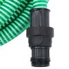 vidaXL Suction Hose with PVC Connectors Green 1" 7 m PVC