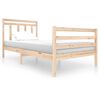vidaXL Bed Frame without Mattress Solid Wood 100x200 cm