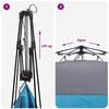 vidaXL Shower Tent Folding with Storage Blue 160 x 160 x 227 cm Steel