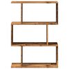 vidaXL Room Divider Bookcase 3-Tier Old Wood 70x24x97 cm Engineered Wood