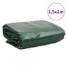 vidaXL Tarpaulin Green 1.5x2 m 650 g/m&sup2;