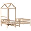 vidaXL Bed Frame with Roof without Mattress 90x190 cm Single