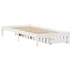 vidaXL Bed Frame without Mattress White 90x200 cm Solid Wood Pine