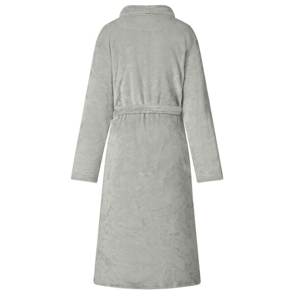 vidaXL Bathrobe without Hood Grey XL Flannel