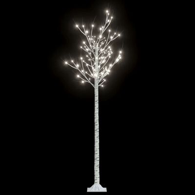 vidaXL Christmas Tree 180 LEDs 1.8m Cold White Willow Indoor Outdoor