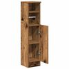 vidaXL Bathroom Cabinet with Roll Holder Old Wood 20.5x22x90 cm