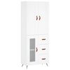 vidaXL Highboard White 69,5x34x180 cm Engineered Wood