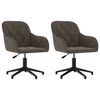 vidaXL Dining Chair 2 pcs Dark Grey 55 x 59.5 x 77 cm Velvet