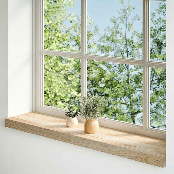 vidaXL Window Sills 2 pcs&nbsp;Untreated 100x20x2 cm Solid Wood Oak