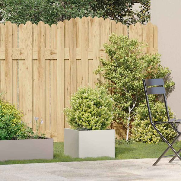 vidaXL Planter White 40x40x30 cm Steel