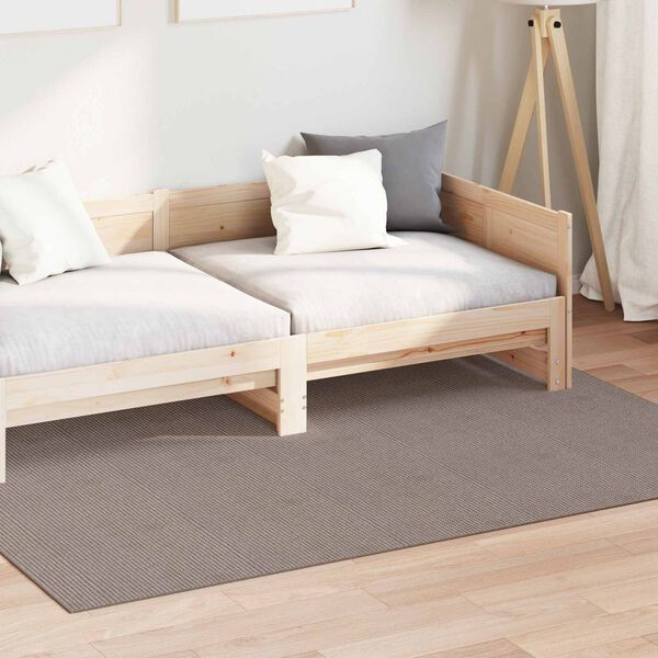 vidaXL Area Rugs Rectangular LUGO Taupe 230 x 160 cm Polyester