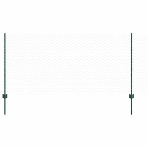 vidaXL Welded Wire Fence 25 x 1 m (W x H) PVC-Coated Steel Green Mesh