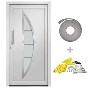 vidaXL Front Door White 88x200 cm