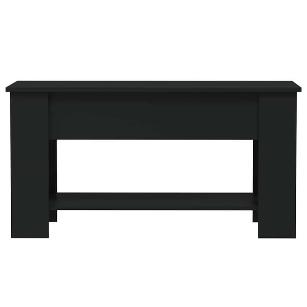 vidaXL Coffee Table Black 101x49x52 cm Engineered Wood