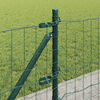 vidaXL Fence with Post Green 0.4 x 25 m Steel and PVC