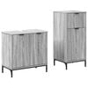 vidaXL Bathroom Furniture Set with Drawer with Shelf 2 pcs Grey Sonoma