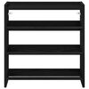 vidaXL Shoe Rack Black 60x25x62 cm Engineered Wood