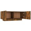 vidaXL TV Cabinet Smoked Oak 100x35x40 cm Engineered Wood
