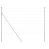 vidaXL Ground Fix Welded Wire Fence 25 x 1.5 m Galvanised Steel Silver