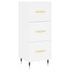 vidaXL Highboard White 34.5x34x180 cm Engineered Wood