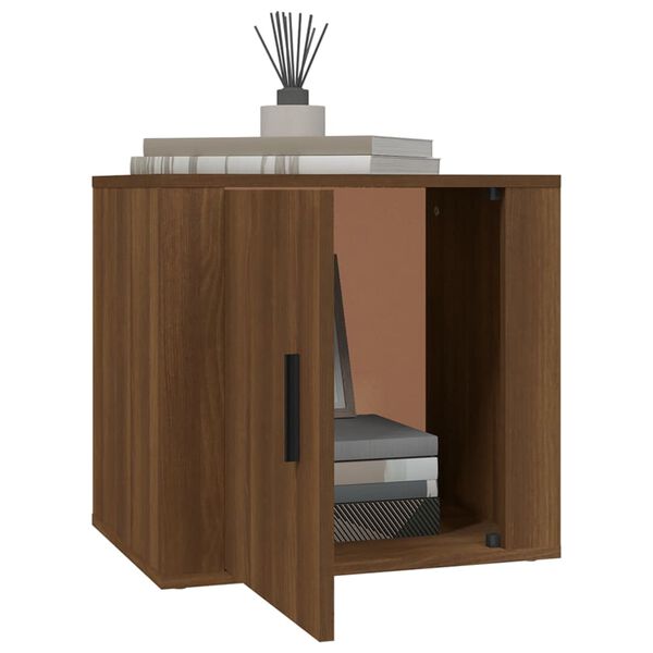 vidaXL Bedside Cabinet Brown Oak 50x39x47 cm