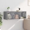 vidaXL Wall Cabinet with Glass Doors Grey Sonoma 102x37x35 cm