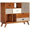 vidaXL Sideboard 115x35x86 cm Solid Acacia Wood