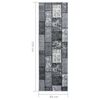 vidaXL Runner Rug BCF Grey with Block Pattern 80x250 cm
