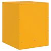 vidaXL Bedside Cabinets 2 pcs Mustard Yellow 34.5x39x44 cm Steel